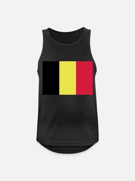 Drapeau Belge - Belgische vlag - Débardeur respirant Homme - noir