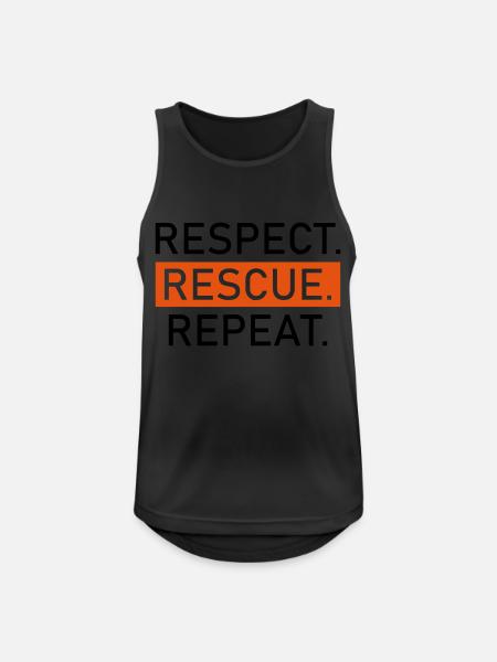 Tierschutz - Männer Tank Top atmungsaktiv - Schwarz