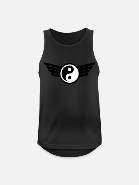 Yin Yang - Men's Breathable Tank Top - black