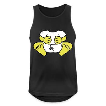 baby koerper lustig kind windel klein ohne kopf sc - Männer Tank Top atmungsaktiv - Schwarz - Vorne - Nick (188cm)