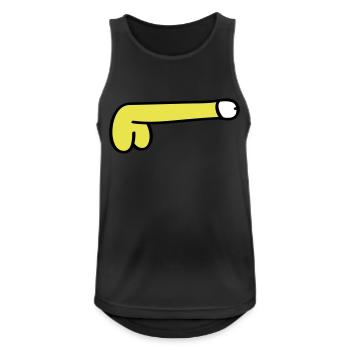 symbol dick - Männer Tank Top atmungsaktiv - Schwarz - Vorne - Nick (188cm)