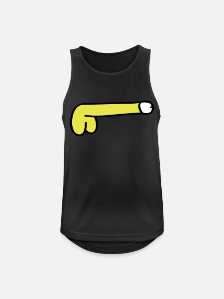 symbol dick - Men's Breathable Tank Top - black