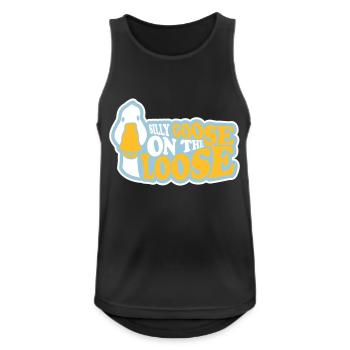 goose on the loose - Men's Breathable Tank Top - black - Front - Nick (188cm)