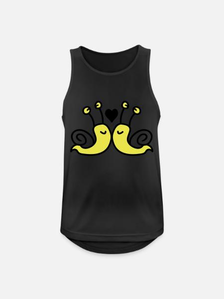 love snails - Men's Breathable Tank Top - black