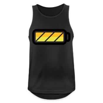 battery - Männer Tank Top atmungsaktiv - Schwarz - Vorne - Nick (188cm)
