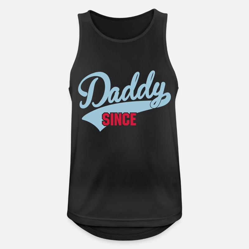 daddy since - your text here - Débardeur respirant Homme - noir