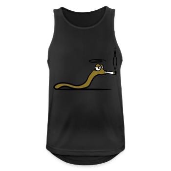 Worm smoke joint - Men's Breathable Tank Top - black - Front - Nick (188cm)