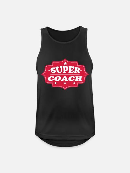 Super coach 111 - Men's Breathable Tank Top - black