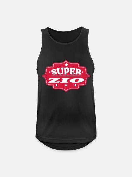Super zio 111 - Men's Breathable Tank Top - black