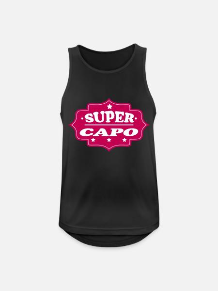 Super capo 111 - Men's Breathable Tank Top - black