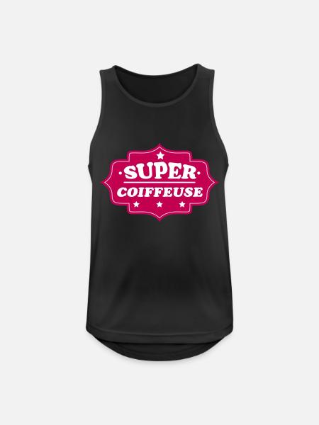 Super coiffeuse - Débardeur respirant Homme - noir