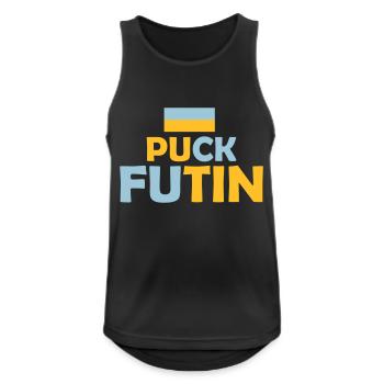 puck futin logo design - Men's Breathable Tank Top - black - Front - Nick (188cm)