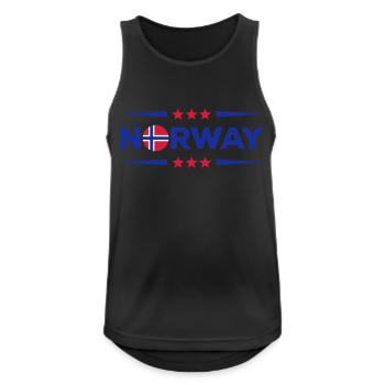 Norway - Men's Breathable Tank Top - black - Front - Nick (188cm)