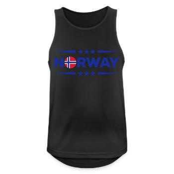 Norway - Men's Breathable Tank Top - black - Front - Nick (188cm)
