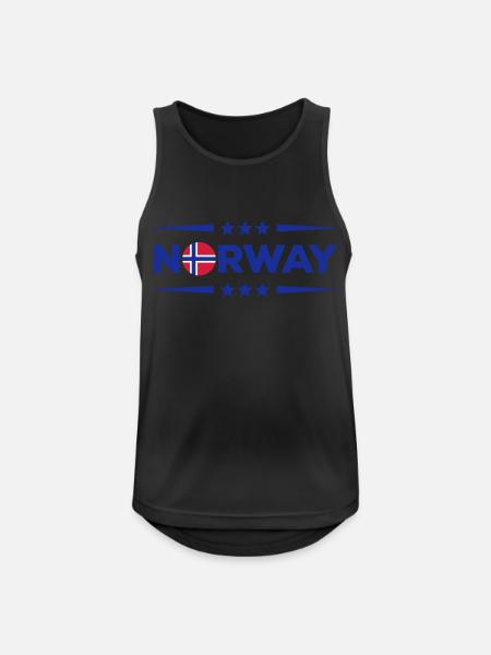 Norway - Men's Breathable Tank Top - black