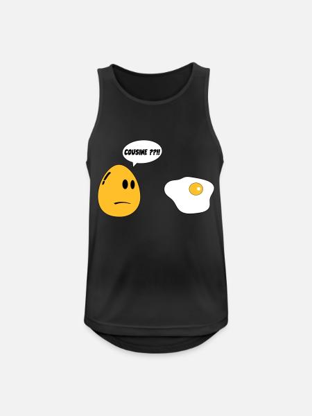 Cousin egg - Men's Breathable Tank Top - black