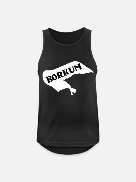 Borkum Island - Men's Breathable Tank Top - black
