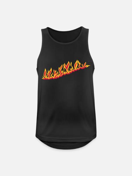 burningout_1l_2c - Men's Breathable Tank Top - black