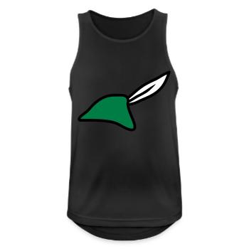 Robin Hood Hat - Männer Tank Top atmungsaktiv - Schwarz - Vorne - Nick (188cm)