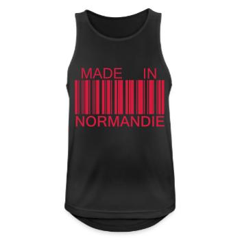 Made in Normandie - Débardeur respirant Homme - noir - Devant - Nick (188cm)