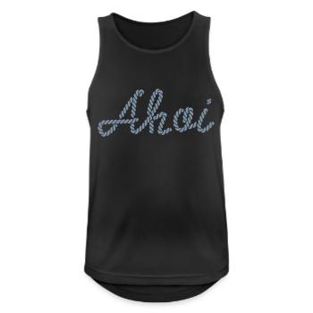 Ahoi - Männer Tank Top atmungsaktiv - Schwarz - Vorne - Nick (188cm)