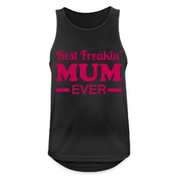 Mum - Men's Breathable Tank Top - black - Front - Nick (188cm)