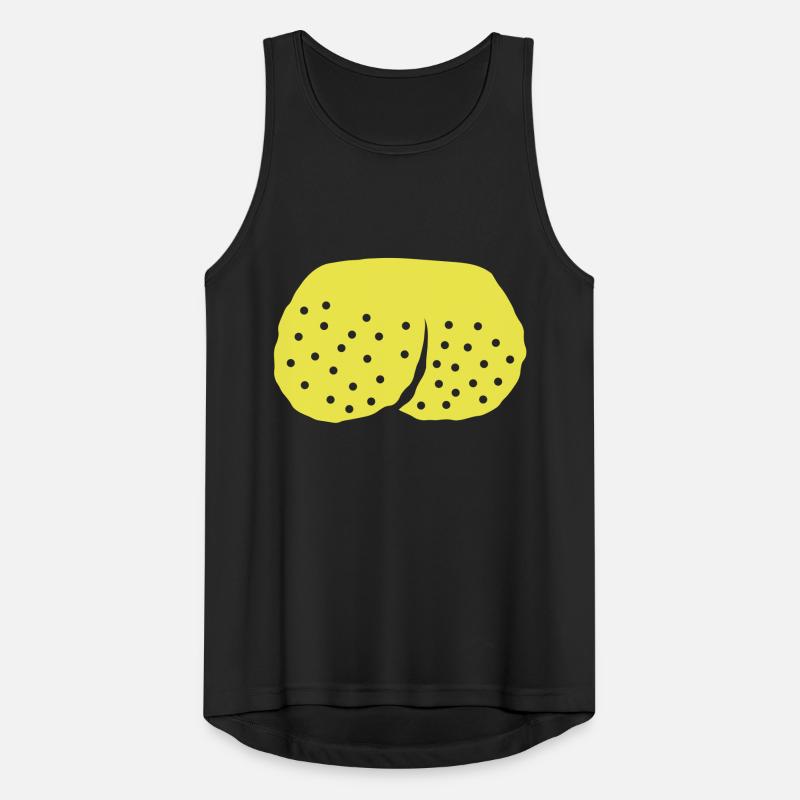 Hoden Comic rasierte Eier Männer Tank Top atmungsaktiv
