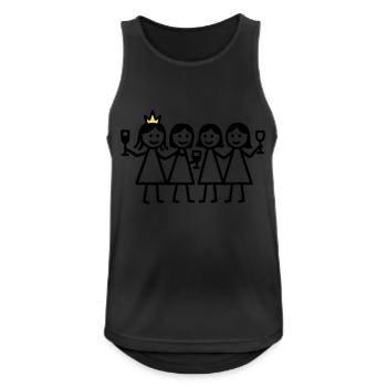Hen Birthday - Men's Breathable Tank Top - black - Front - Nick (188cm)
