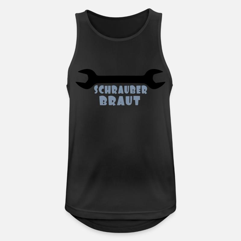 Schrauber-Braut - Männer Tank Top atmungsaktiv - Schwarz
