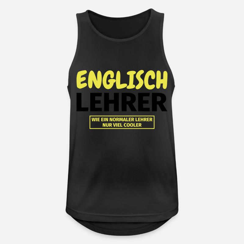 Englischlehrer Geschenk - Männer Tank Top atmungsaktiv - Schwarz