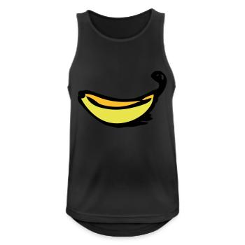 Banane - Débardeur respirant Homme - noir - Devant - Nick (188cm)