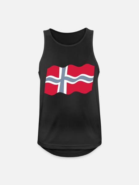 Norway - Men's Breathable Tank Top - black