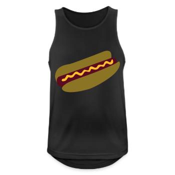 Hot dog - Débardeur respirant Homme - noir - Devant - Nick (188cm)