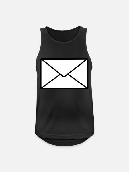 letter - Men's Breathable Tank Top - black