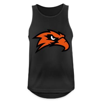 Adlerkopf - Männer Tank Top atmungsaktiv - Schwarz - Vorne - Nick (188cm)
