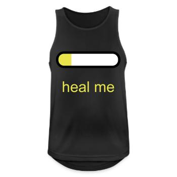Heal Me - Men's Breathable Tank Top - black - Front - Nick (188cm)