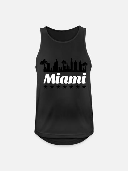 Miami - Men's Breathable Tank Top - black