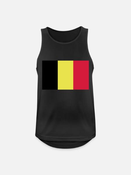 belgium - Men's Breathable Tank Top - black