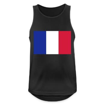 France - Débardeur respirant Homme - noir - Devant - Nick (188cm)