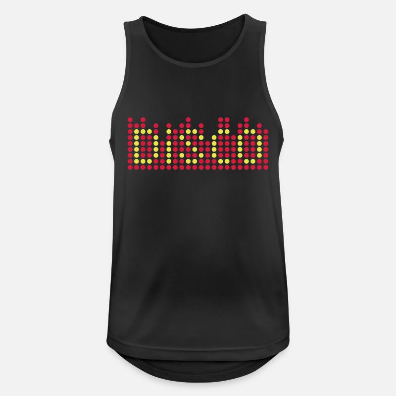 disco 2c equalizer DE - Männer Tank Top atmungsaktiv - Schwarz