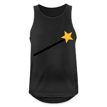 Zauberer - Männer Tank Top atmungsaktiv - Schwarz - Vorne - Nick (188cm)