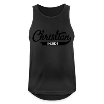 christian - Men's Breathable Tank Top - black - Front - Nick (188cm)