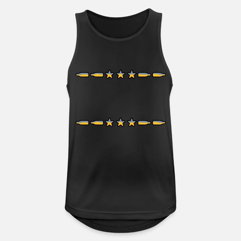 Text Frame Beer Bottles - Men's Breathable Tank Top - black