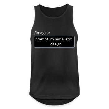 AI-Prompt Image Design Saying Computer Science AI Computer - Men's Breathable Tank Top - black - Front - Nick (188cm)