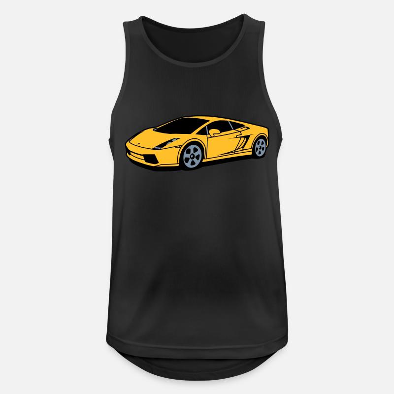 lambo - Männer Tank Top atmungsaktiv - Schwarz