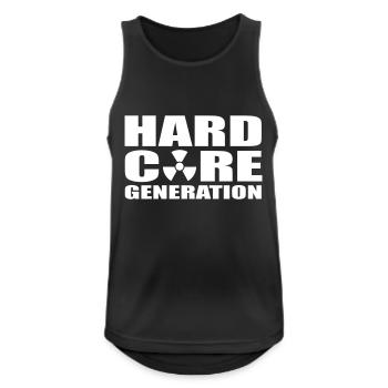 Hardcore Generation Radioactive EN - Men's Breathable Tank Top - black - Front - Nick (188cm)