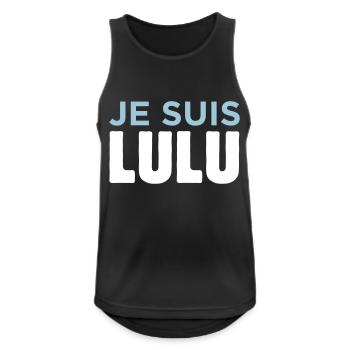 Je Suis Lulu - Débardeur respirant Homme - noir - Devant - Nick (188cm)
