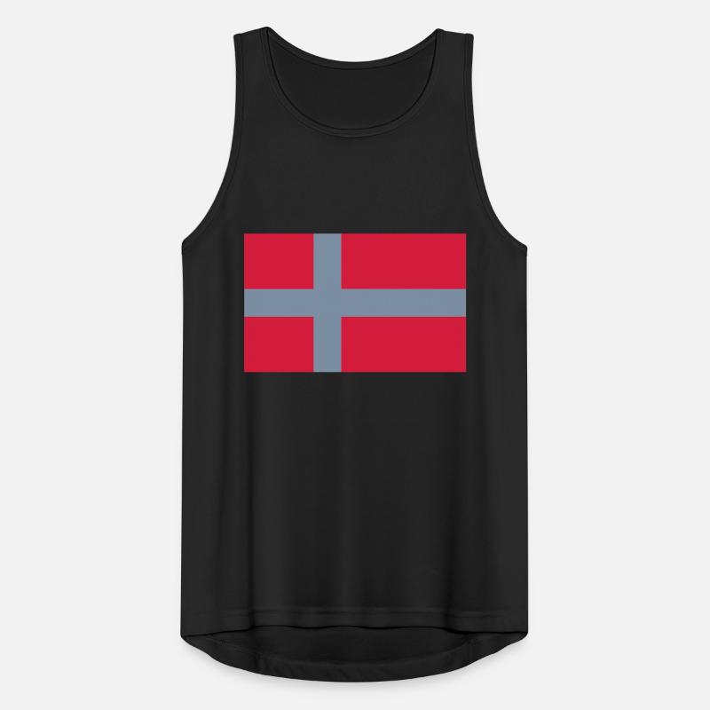 Drapeau du Danemark Débardeur respirant Homme