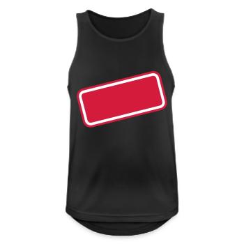 Sign - Men's Breathable Tank Top - black - Front - Nick (188cm)