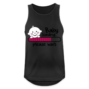 Baby loading.... please wait - Débardeur respirant Homme - noir - Devant - Nick (188cm)
